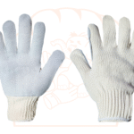 GUANTE DE HILO TEJIDO CON PALMA DE GAMUZÓN