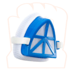 MASCARILLA DE PVC AZUL